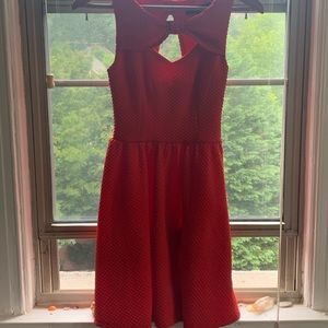 Sweetheart a-line red dress